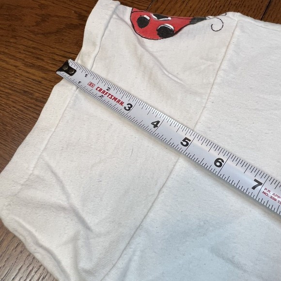 VTG Hand painted Sunflower Lady Bug Single Stitch Shirt and Shorts Set One Size - Picture 9 of 13